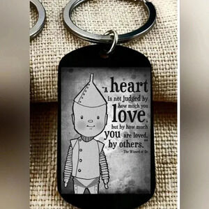 Wizard of oz Pin head inspiration quote Keychain